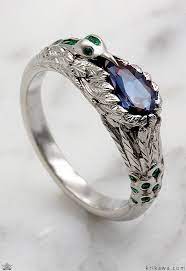 Alexandrite And Emerald Hummingbird Engagement Ring Intricate Engagement Ring Nature Engagement Ring Jewelry Design Inspiration