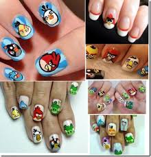 Veamos a continuación en detalle cada uno de ellos 1. Decorado De Unas Con Los Angry Birds Dibujos Animados Unas Decoradas Disenos De Unhas Y Decoraciones