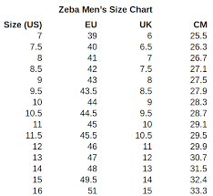 A french or a german shoe size can be totally different based on manufacture or. Sizing Guide Zeba Shoes