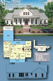 Plan 51824hz Sophisticated 4 Bedroom Modern Farmhouse Plan Modern Farmhouse Plans House Plans Farmhouse Farmhouse Floor Plans