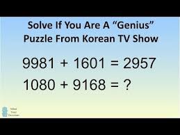 If You Can Solve This Puzzle From A Korean Game Show You Just Might Be A Wizard Korean Tv Shows Solving Puzzle Solving