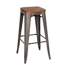 Shop for wood metal bar stool online at target. Metro Modern Backless Gun Metal Bar Stool Eurway