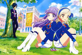 He's a teacher by day, rockstar by night. Sakai Kasumi Aikatsu Hikami Sumire Kurosawa Rin Suzukawa Naoto Headphones Heels Megane Seifuku 318939 Yande Re