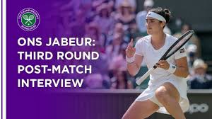 Ons jabeur of tunisia celebrates a point against karolina pliskova of czech republic during day four of the wta qatar total open 2020 at khalifa. Ons Jabeur Third Round Press Conference Wimbledon 2021 Youtube