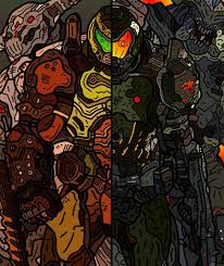 Doom Eternal Doom 2016 Fan Art In 2020 Transformers Art Design Doom Videogame Heavy Metal Art