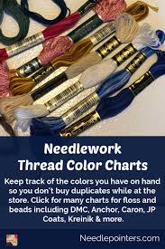 Dmc color number is on the right. Thread Color Charts Checklists For Needlework Needlepointers Com