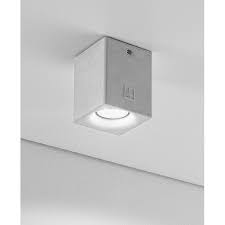 Contemporary chandeliers make a stunning statement, while modern. Aldo Bernardi Spotlight Square Outdoor Ceiling Lamp In Concrete Nadir Led L 10 Cm Www Smart Issima Com