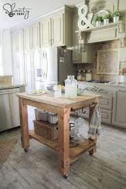 Free kitchen island cabinet plans. Rustic Kitchen Island Perfect For The Farmhouse Style Home This Diy Kitchen Island Is Made From Kitchen Island Decor Kitchen Island Plans Diy Kitchen Island