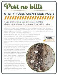 Utility Pole Hazards Safety Sign Post Plugs