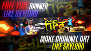Бесплатные banner youtube template качайте на нашем сайте. How To Make Banner Like Skylord On Android Skylord Channel Art Tutorial Free Fire On Android Youtube