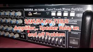 Digital echo delay & repeat control. Sakura Av 733us Amplifier Speaker Relay On And Off Problem Youtube