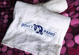 Stitch count for welcome to my garden: The Hitchhiker S Guide To The Galaxy Don T Panic 42 Is The Answer Digital Cross Stitch Pattern