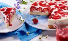 Joghurt Panna Cotta Erdbeer Torte Rezept Erdbeer Torte Kuchen Und Torten Rezepte Erdbeerkuchen Rezept