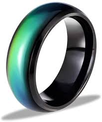 See more ideas about mood ring colors, mood ring, mood ring color chart. Ello Elli 8mm Comfort Fit Stainless Steel Color Changing Mood Ring Silver Black Tone Amazon Com