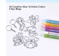 Foska Multi Decorated 3D Creative Glue for School - Glue ...