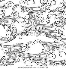 Black And White Line Drawing Background Cloud Line Stock Photos Images Pictures Cloud Drawing Handdrawn Illustration Cloud Illustration