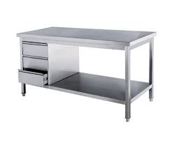 The whole table is mounted on stainless. Ss Kitchen Work Table For Restaurant Size 85 X 25 X 35 Id 14030744955