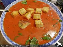 Frische Tomatensuppe Frische Tomatensuppe Tomatensuppe Tomaten Suppe