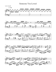 Lewis Capaldi Someone You Loved Piano Sheet Music Piano Sheet Music Letters Piano Sheet Music Free Clarinet Sheet Music