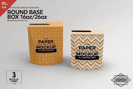 Paper Round Base Box 16 26oz Mockups Free Packaging Mockup Design Mockup Free Free Psd Mockups Templates