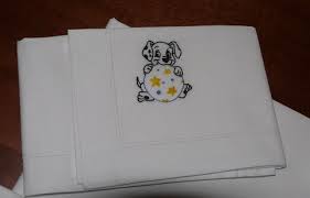 Stoffa e attrezzature per patchwork, quilt, applique giapponese, cucito creativo, ricamo Il Set Di Lenzuolini Ricamati Crafty Prof