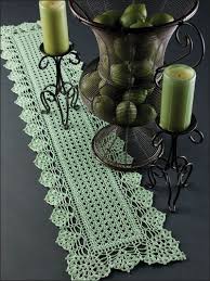 Crochet For The Home Paradise Crochet Table Runner Crochet Table Runner Pattern Crochet Table Topper