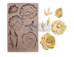 In The Garden Silicone Moulds Re Design By Prima Decor Silicone Molds Furniture Appliques Air Dry Clay