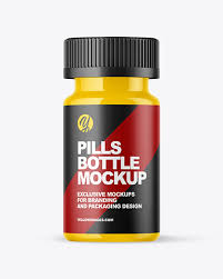 Download Glossy Pills Bottle Mockup In Jar Mockups On Yellow Images Object Mockups PSD Mockup Templates