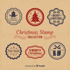 We have a large selection of beautiful christmas ecards that you can personalize with your own special message or photo. Free Vector Christmas Stamp Collection