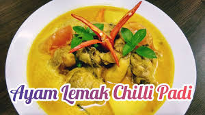 Hye semua, so hari ni huda nak share satu resepi yang sangat mudah. Singapore Ayam Lemak Chilli Padi Spicy Chicken In Coconut Milk Recipe Ayam Pedas Youtube