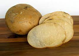 Jicama is a sweet, root vegetable that looks like a turnip. Jicama Cooksinfo