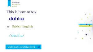 The video is produced by yeta.io How To Say Dahlia Youtube