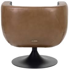 Polis moderner designer drehsessel mit einhüllender form. Casa Padrino Luxus Wohnzimmer Echtleder Drehsessel Schwarz Braun 75 X 70 X H 66 5 Cm Luxus Mobel