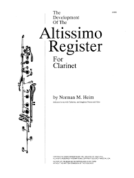 Clarinet Altissimo 2019