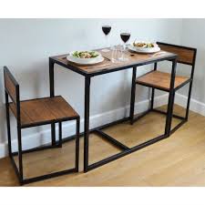 We have the largest selection of dinette sets and you'll receive the best customer service in the industry. Industrial Dining Table Set 2 Chairs Space Saving Wood Rustic Kitchen Furniture Compact Dining Table Space Saving Kitchen Table Space Saving Dining Table