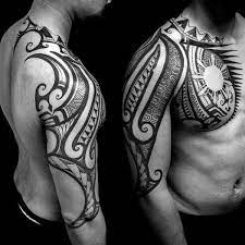 A few tribal shoulder tattoos are listed below to choose from. 80 Tribal Shoulder Tattoos For Men Masculine Design Ideas