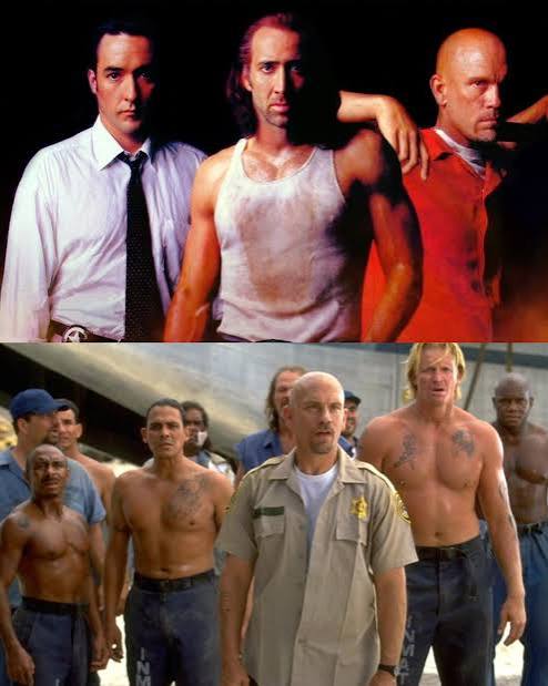 Con Air (1997) an action thriller following Nicolas Cage during a prison  break aboard an airplane. Available on Hulu Fan Review: Con Air (1997) is a  thrilling action film that delivers pure cartooni