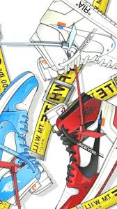 Off white x nike nike blazer mid air max 90 air presto air vapormax fk air force 1 air jordan 1. 27 Off White Stuff Ideas Sneakers Wallpaper Shoes Wallpaper Sneaker Art