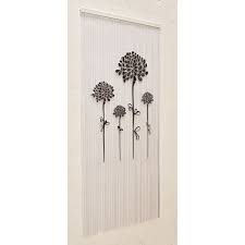 Cortinas para puerta contra moscas e insectos fabricadas a medida en varios colores. Cortina Para Puerta Flores Estandar