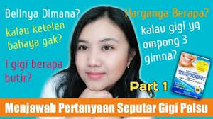 Selain itu, jenis bahan dari gigi palsu juga akan mempengaruhi harga. Menjawab Pertanyaan Seputar Gigi Palsu Dari Temptooth Part 1 Youtube