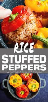 Vegan Stuffed Peppers Recipe With Rice How To Make Vegan Stuffed Peppers With Rice Stuffed Stuffed Peppers Vegan Stuffed Peppers Vegetarian Stuffed Peppers