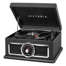 The numerous color options make it easy to end up with something that will blend nicely with. Victrola The Plaza 4 In 1 Nostalgic Bluetooth Record Player With 3 Speed Turntable And Fm Radio Black Target