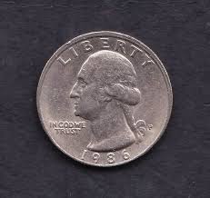 1986 Usa Liberty Washington Quarter Dollar Coin Quarter