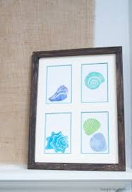 One simple, and super chic solution is to use the same color mat in multiple frames to unify the look. Diy Custom Photo Mats And Printable Watercolor Seashells Craftingmyhome Com