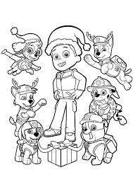 Christmas Paw Patrol Coloring Pages Paw Patrol Coloring Paw Patrol Coloring Pages Christmas Coloring Books