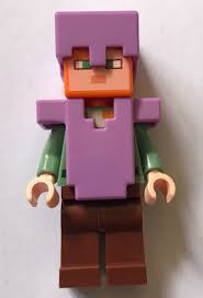 A helmet provides defense against mob attacks. Bricklink Minifigure Min055 Lego Alex Medium Lavender Helmet And Armor Minecraft Bricklink Reference Catalog