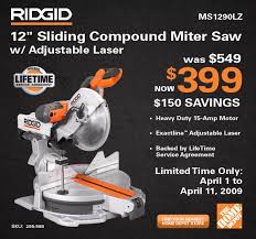 Lift the miter lock lever to unlock the miter table. Ridgid Ms1290lza Parts Needed Ridgid Forum Plumbing Woodworking And Power Tools