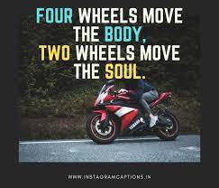 80 Bike Captions For Instagram Biker Captions Quotes