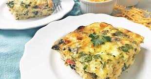 When vegetables are finished sautéing add to casserole dish and chop chicken sausage. Loaded Veggie And Cheese Overnight Egg Bake Foodal