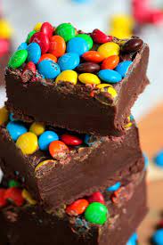 Three Ingredient M M Fudge Recipe Home Made Fudge Recipe Fudge Dessert Ingredients